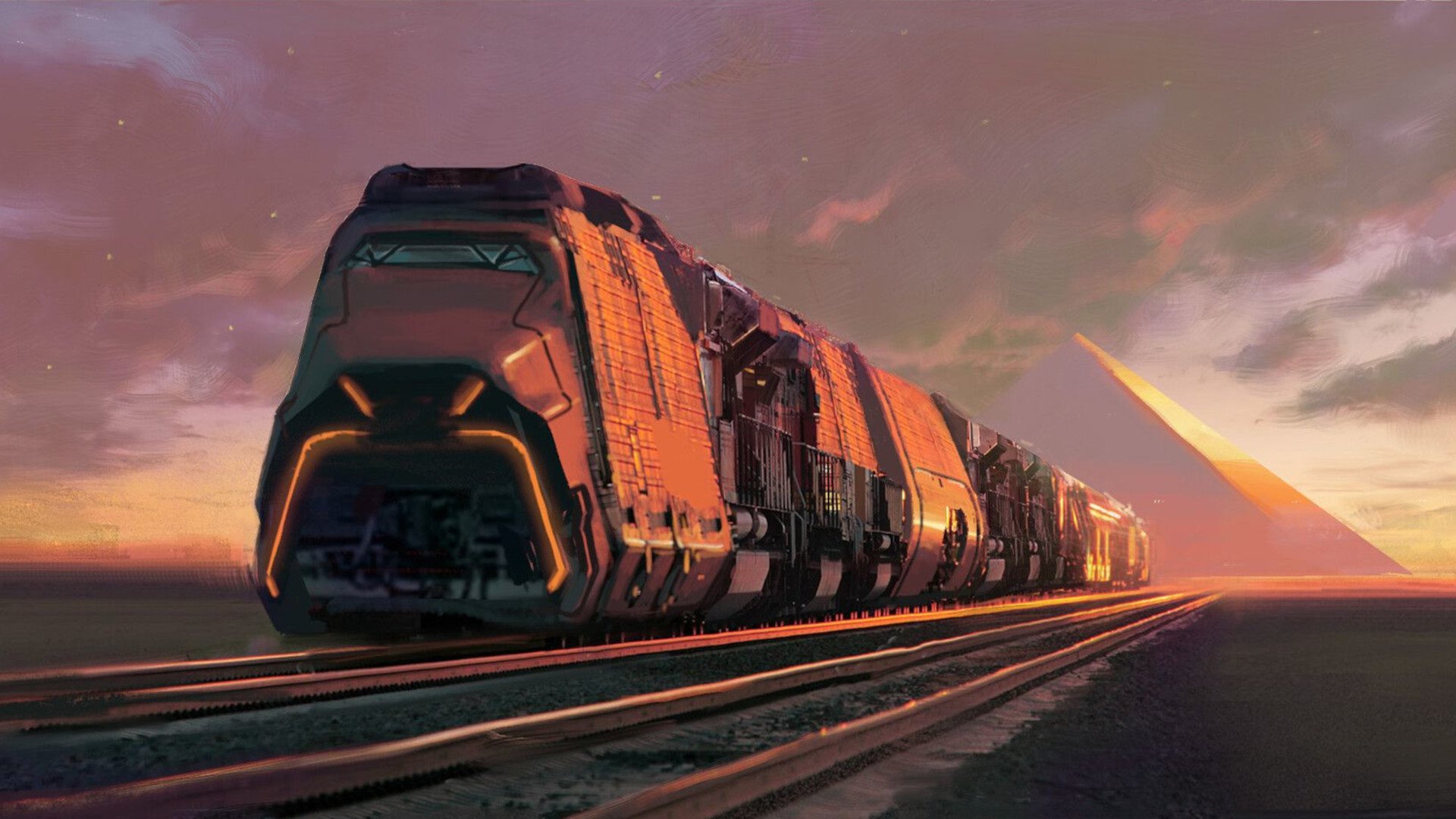 Большой поезд большую дорогу. Бронепоезд будущего концепт арт. Атомный поезд ретрофутуризм. Поезд концепт арт Sci Fi. Sci-Fi станция монорельса.