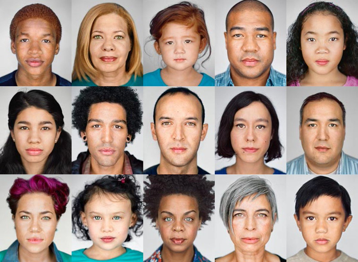 Портрет человека. Люди с разной внешностью. Люди разных рас. Лица девушек разных национальностей.