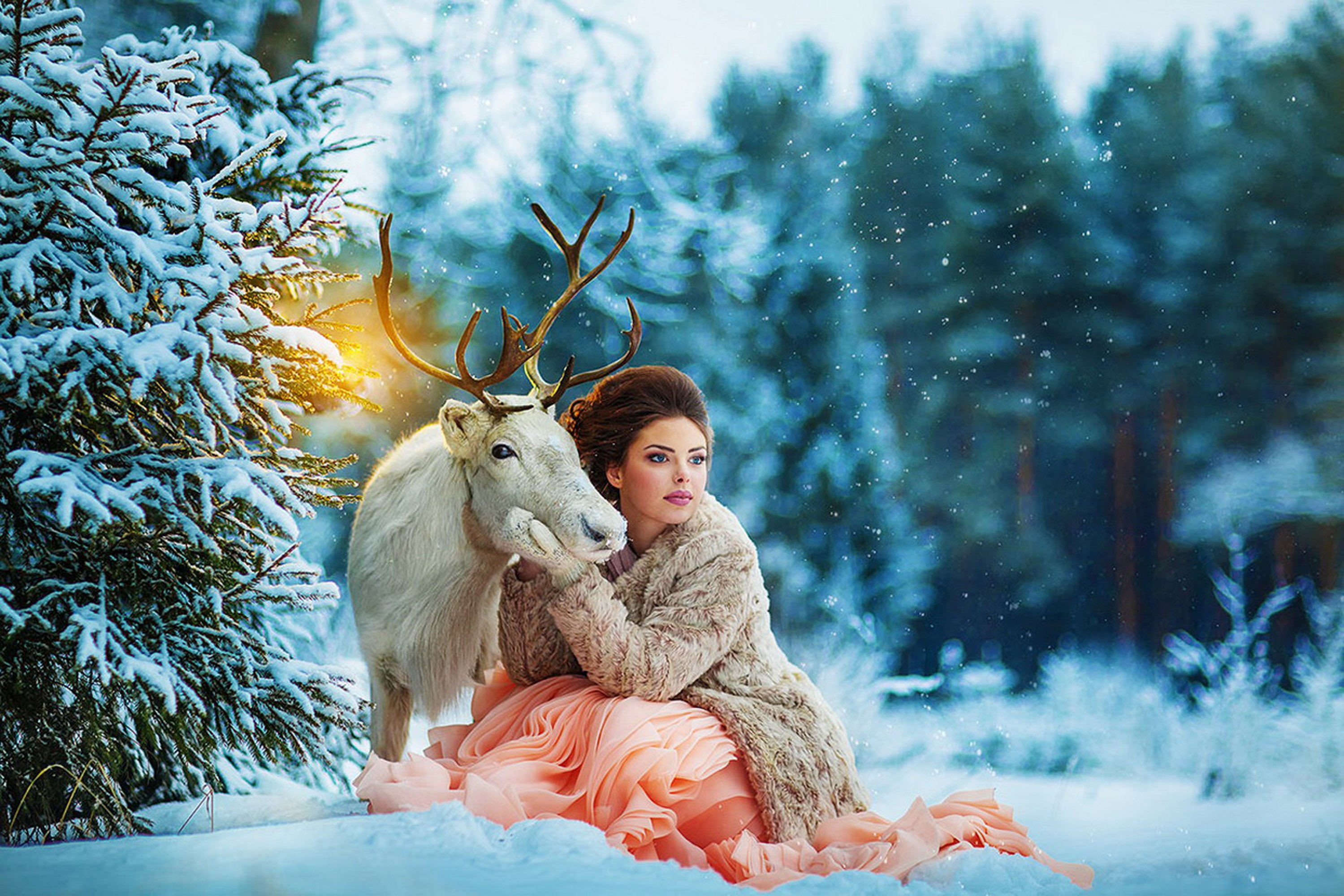 Зимняя сказка. Сказочная зимняя фотосессия. Сказочная Новогодняя фотосессия. Сказочный олень зимой.