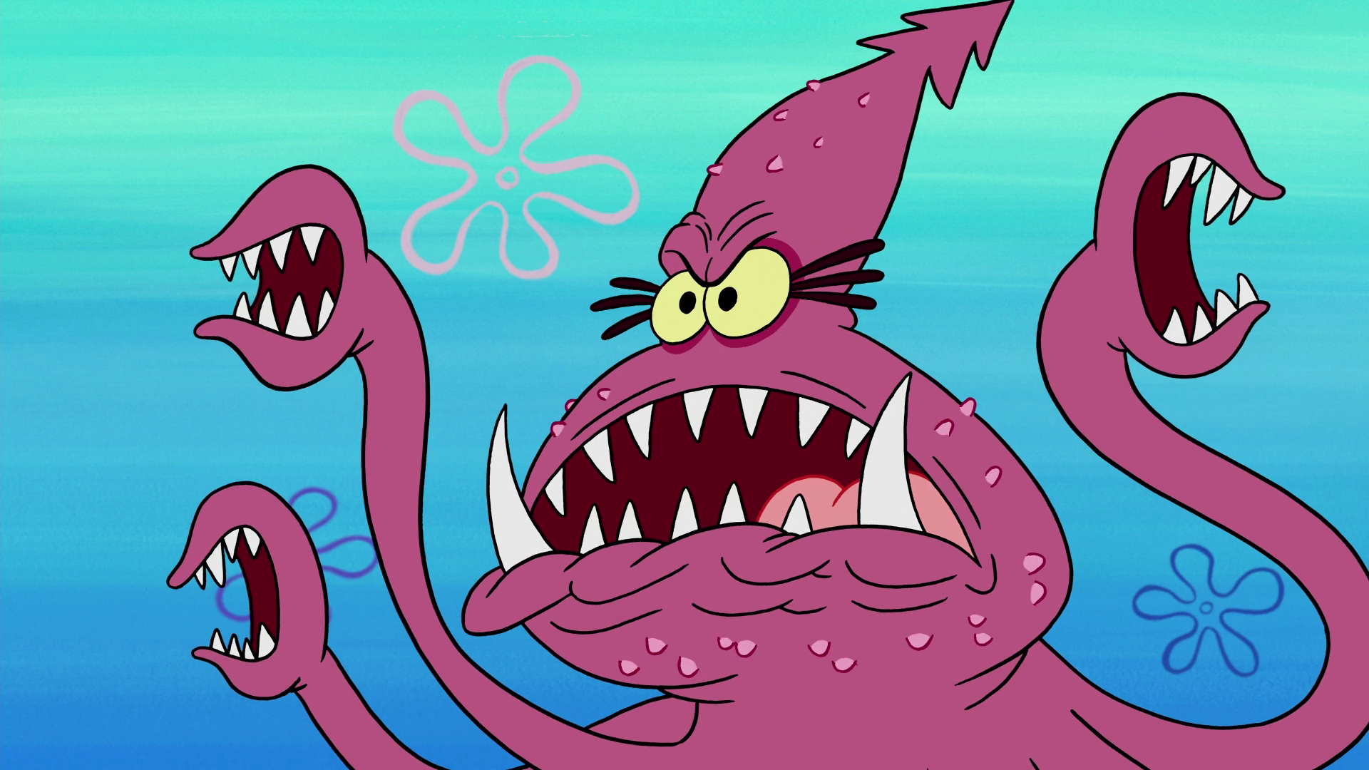 Как называется песня кракена. Кракен из Спанч Боба. Кракен Морское чудовище. Кракен мультяшный. Кракен зубы.