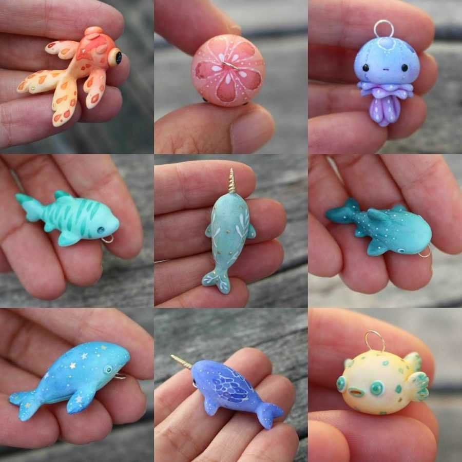 Милые игрушки из воздушного пластилина