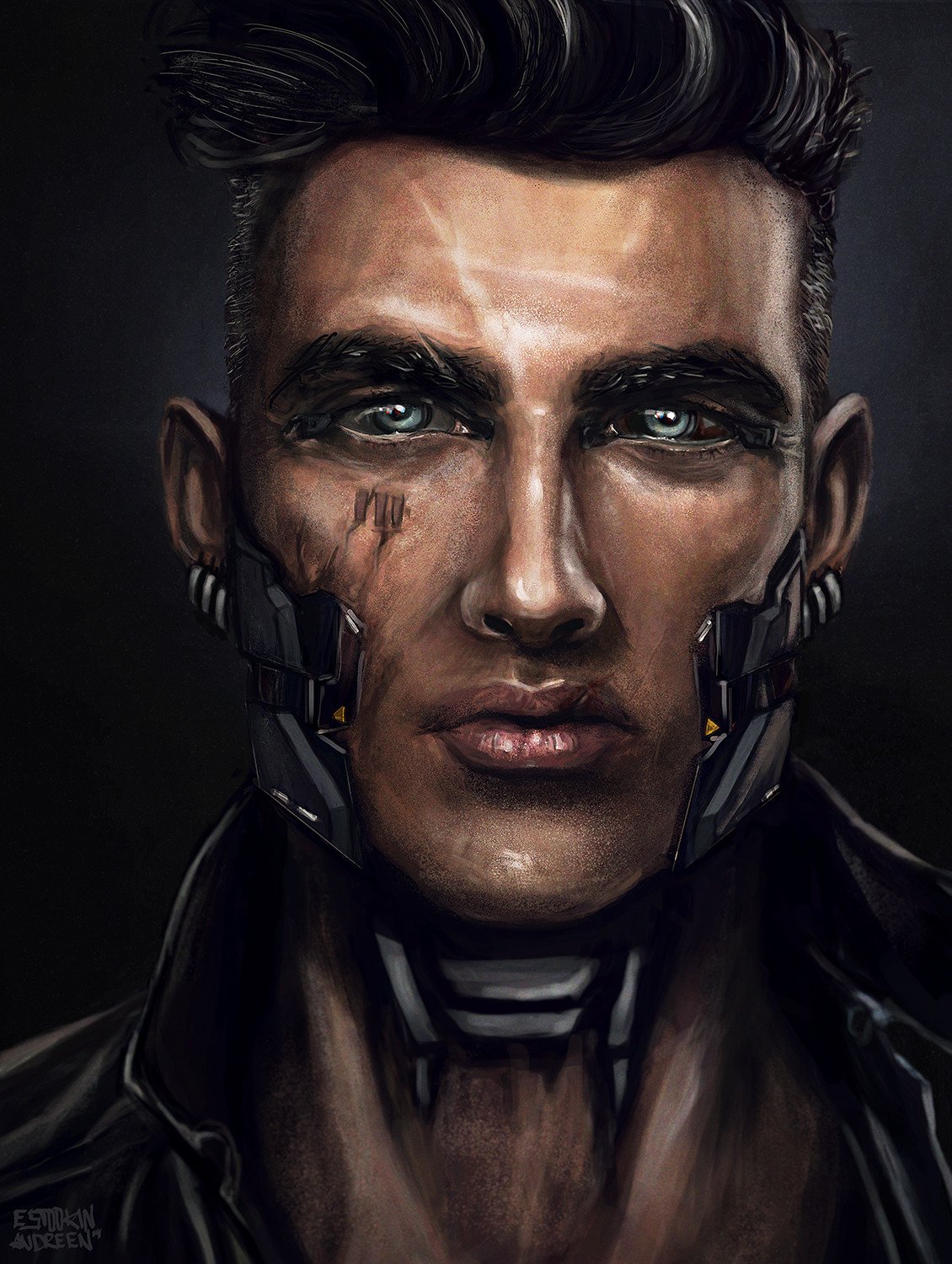 Cyberpunk man art фото 17