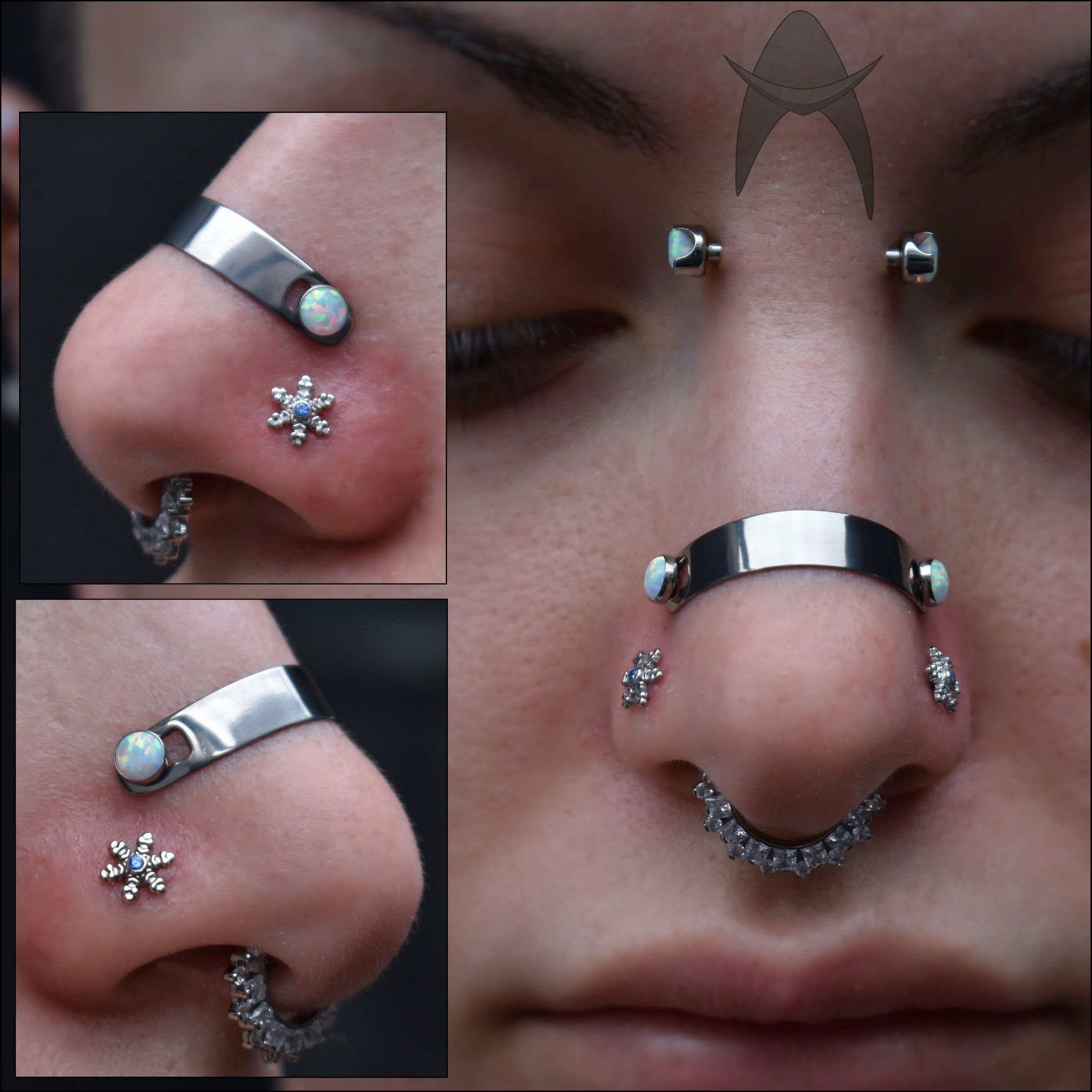 Double dycode piercing