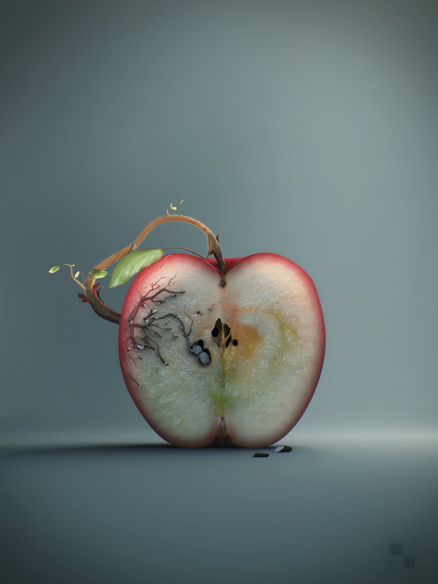 Необычные картинки с необычными надписями. Хайтан яблоня. Сюрреализм яблоко. Креативное яблоко. Креативный сюрреализм.