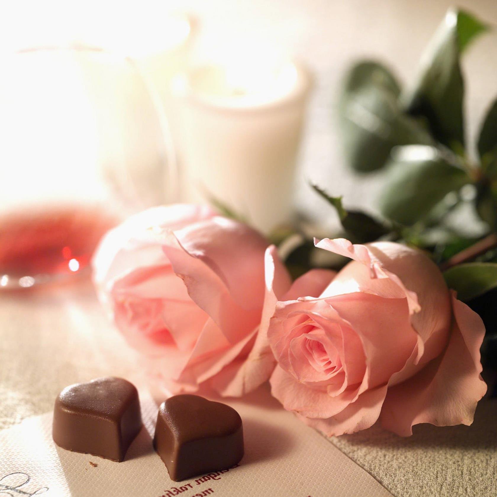 Пожелание хорошего дня и настроения любимой. Романтические цветы. Утренние цветы для любимой. Розы и шоколад. Нежные открытки с пожеланиями.