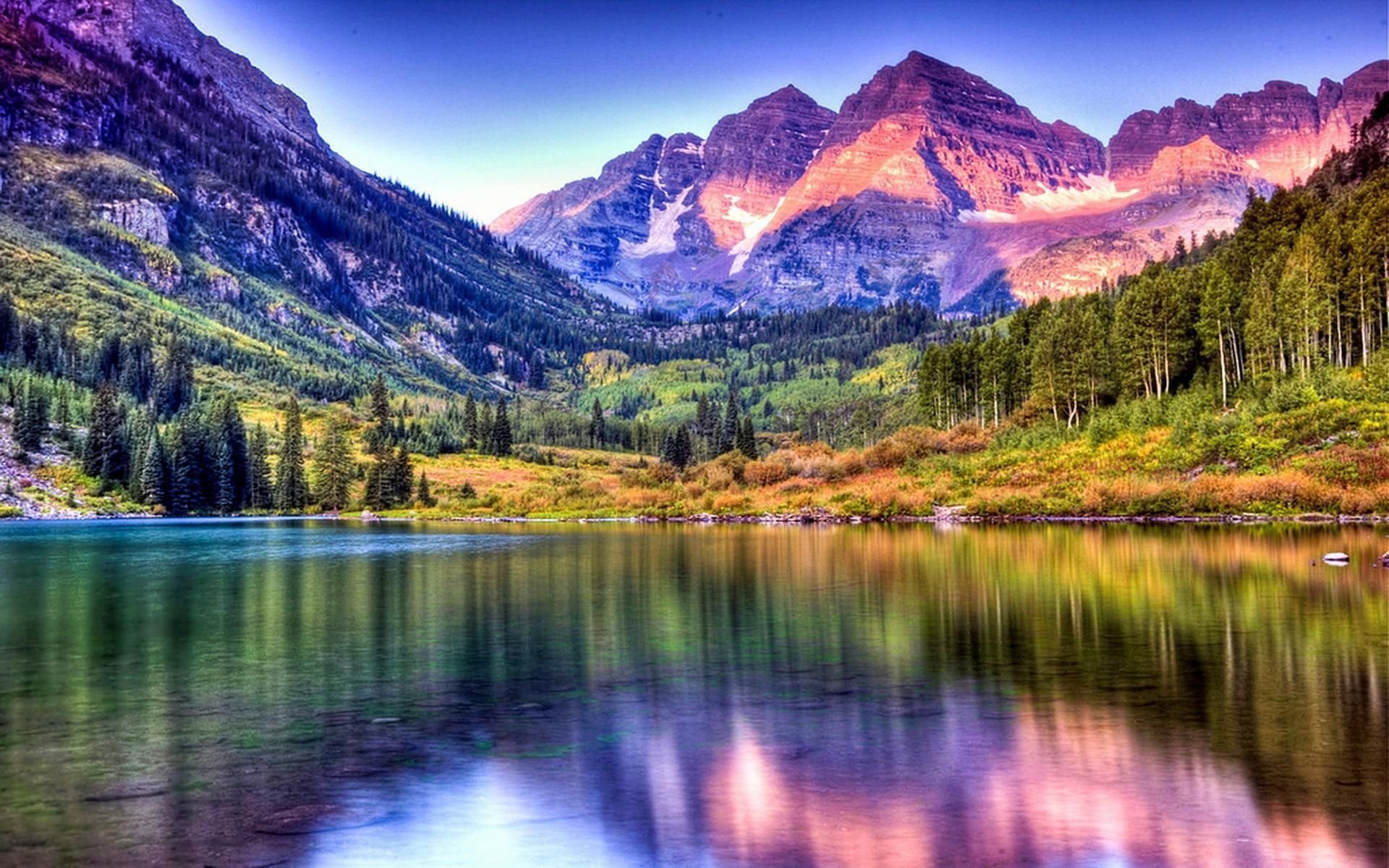 Большие картинки. Озеро марун Колорадо. Марун Беллс Колорадо США. Maroon Bells Колорадо. Прекрасная природа.