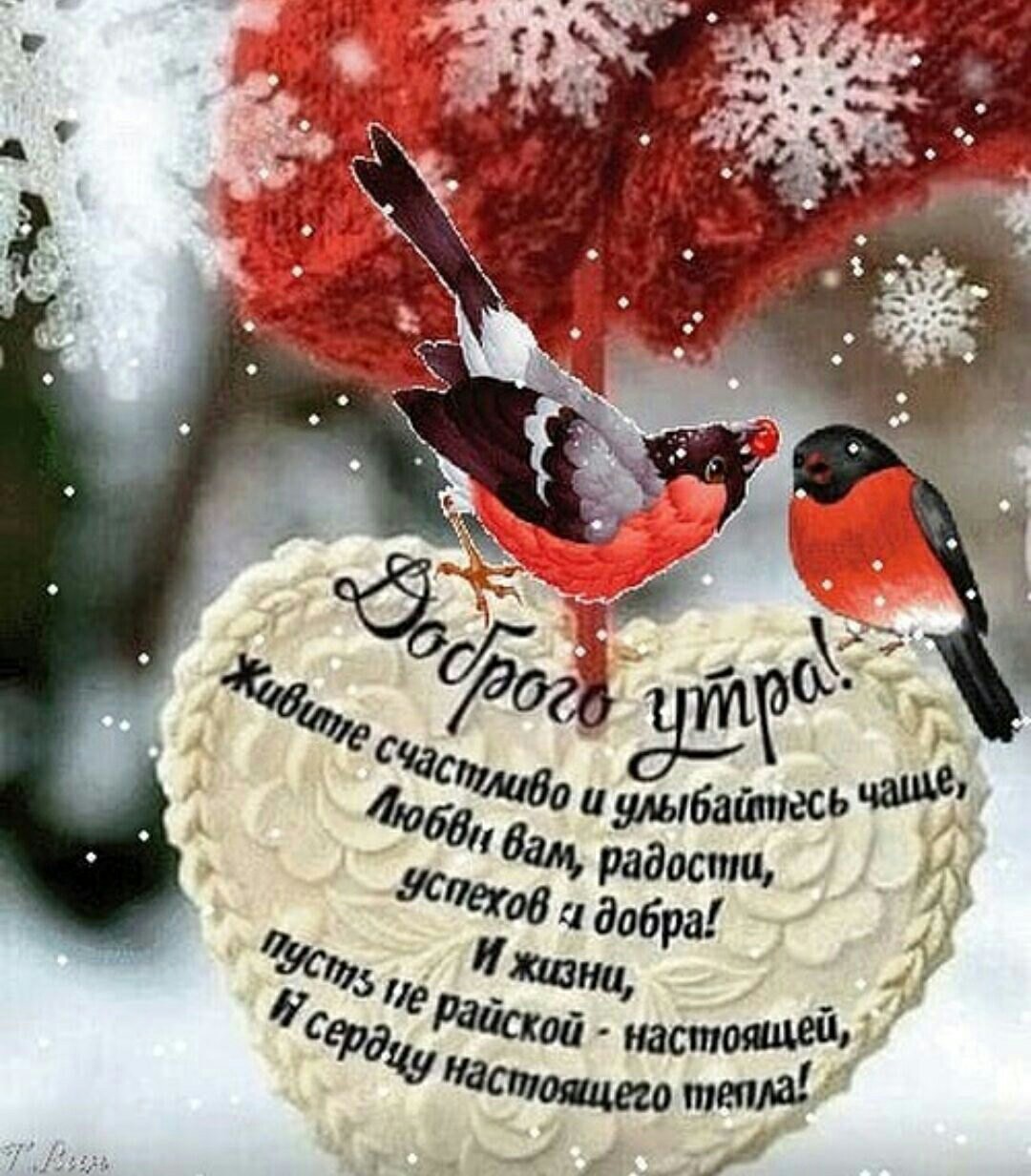 Зимняя открытка с наилучшими пожеланиями