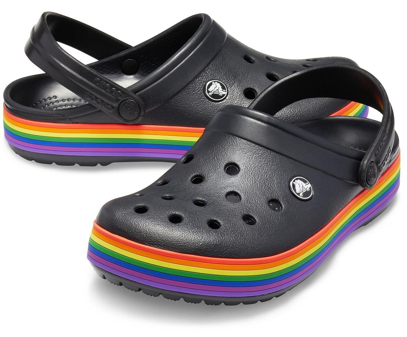 Кроксы на подошве. Crocs Crocband Clog Black. Crocs Crocband Rainbow Clog Shoes Black Multi b40. Кроксы мужские 2022. Crocs Crocband Rainbow Slide Sandal.