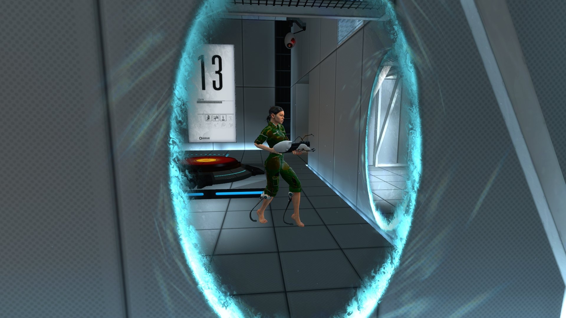 Portal 2 зеленый портал фото 20