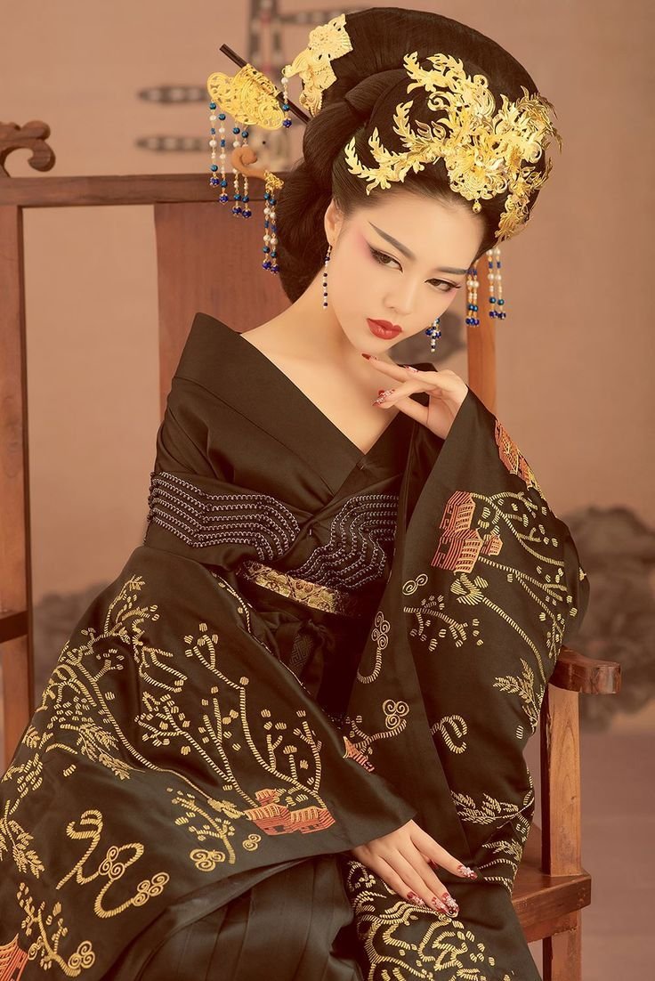 Красивое кимоно