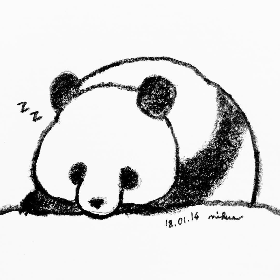 Рисунки панды для начинающих