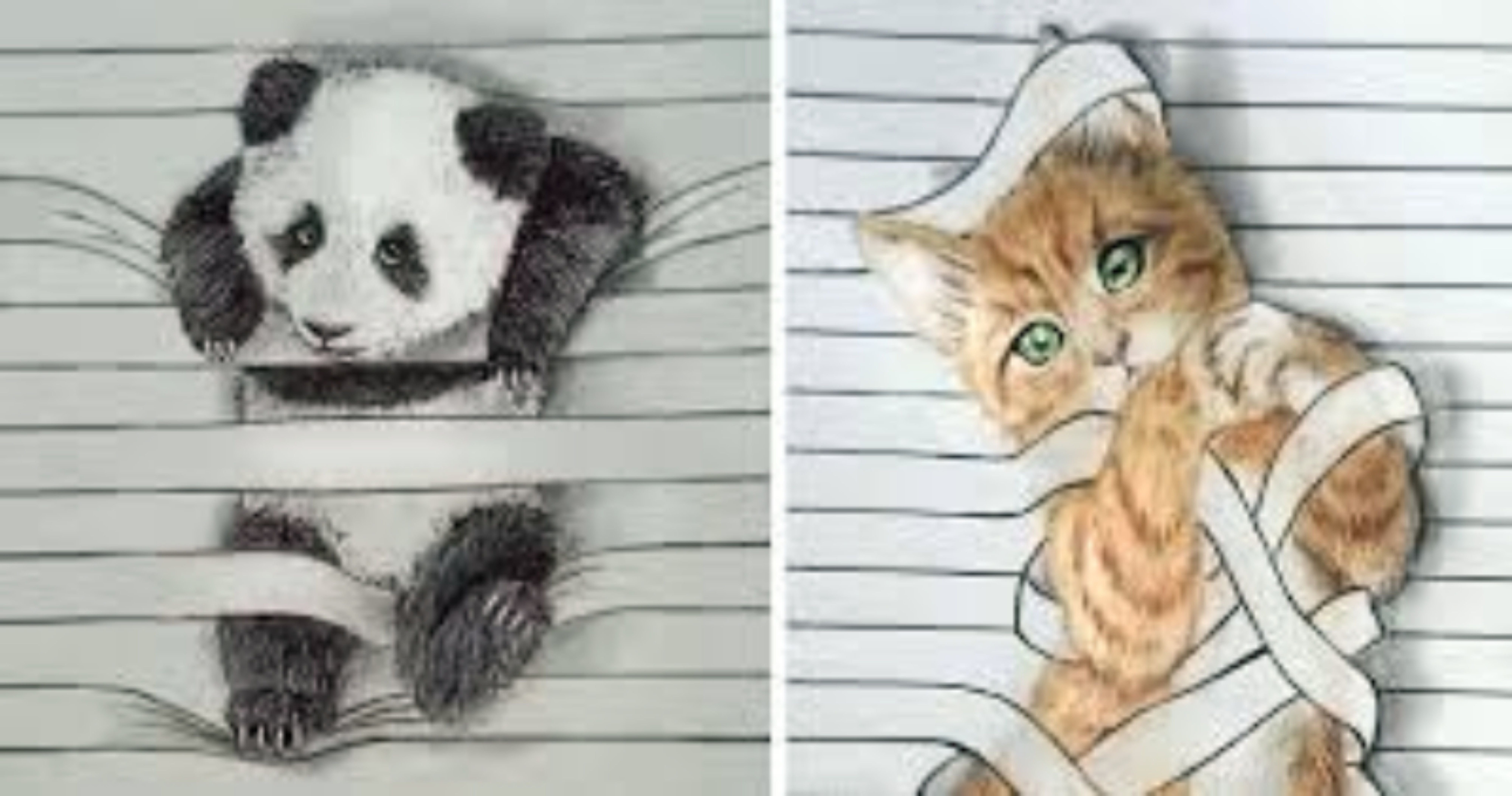 Рисунки для срисовки лёгкие и красивые милые животные
