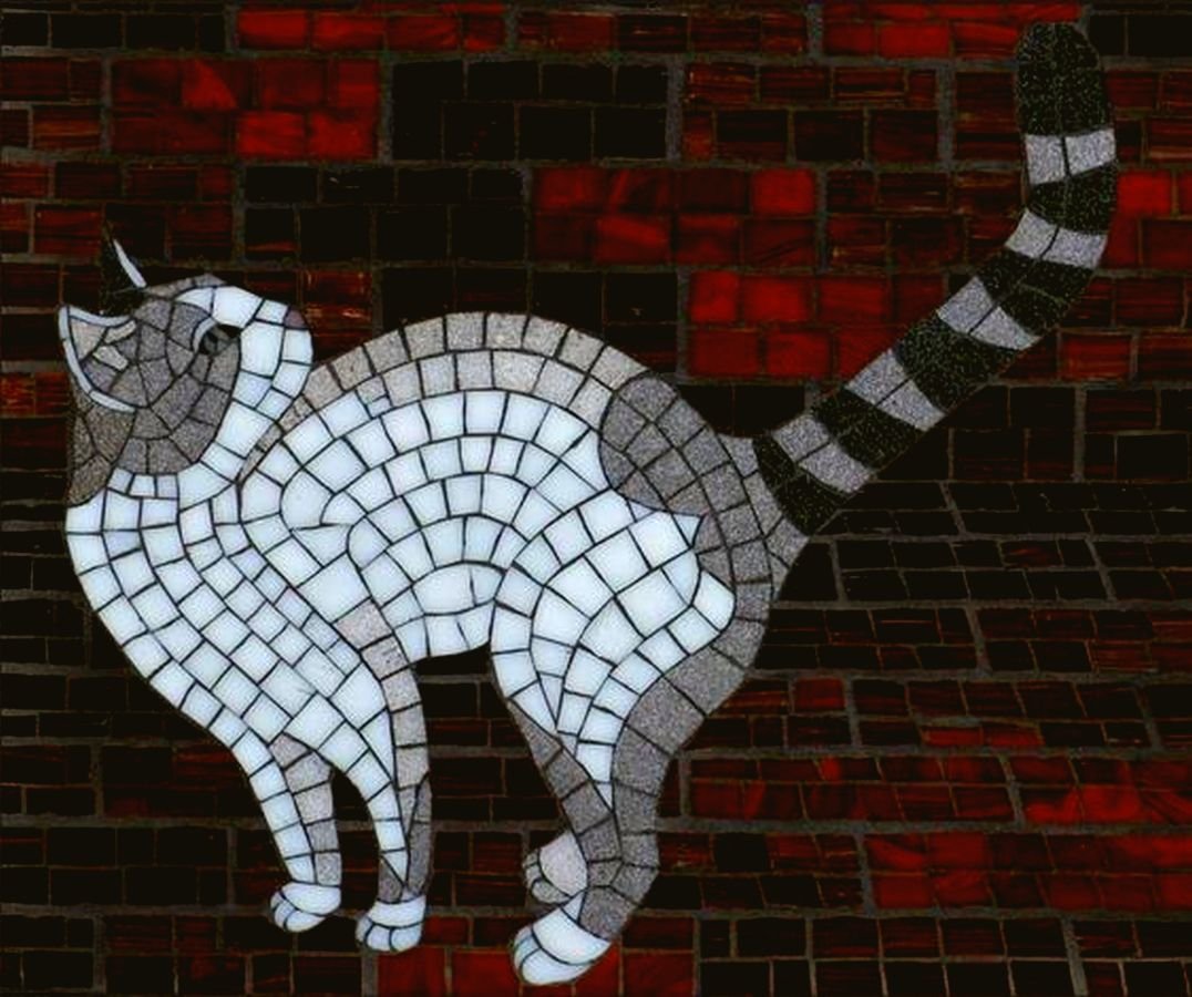 Мозаичная кошка