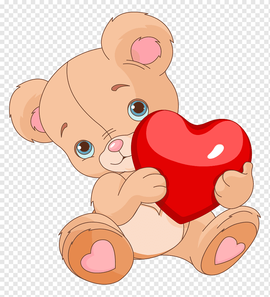 Грустный Медвежонок с сердечком