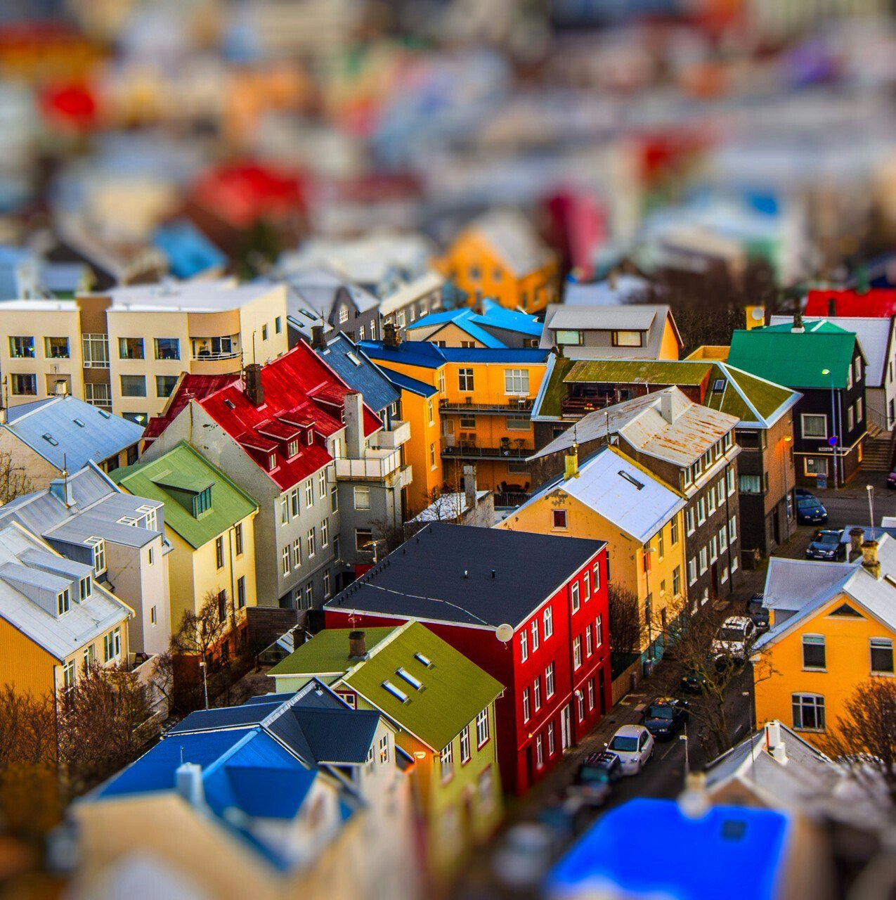 Город с разноцветными домами - 78 фото