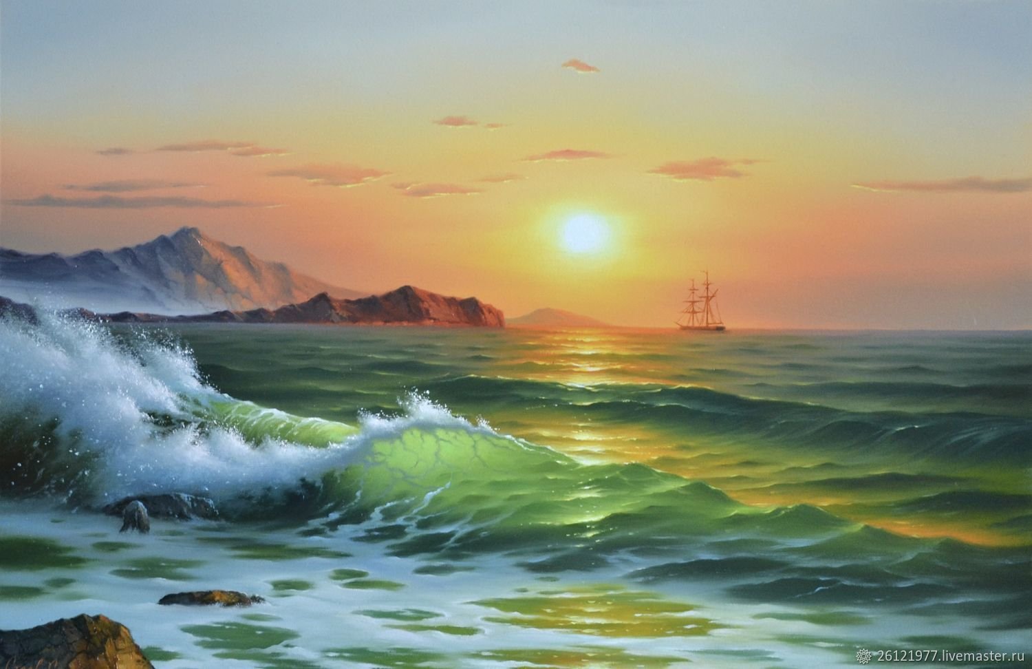 Красивые рисунки моря. Anthony Casay художник.