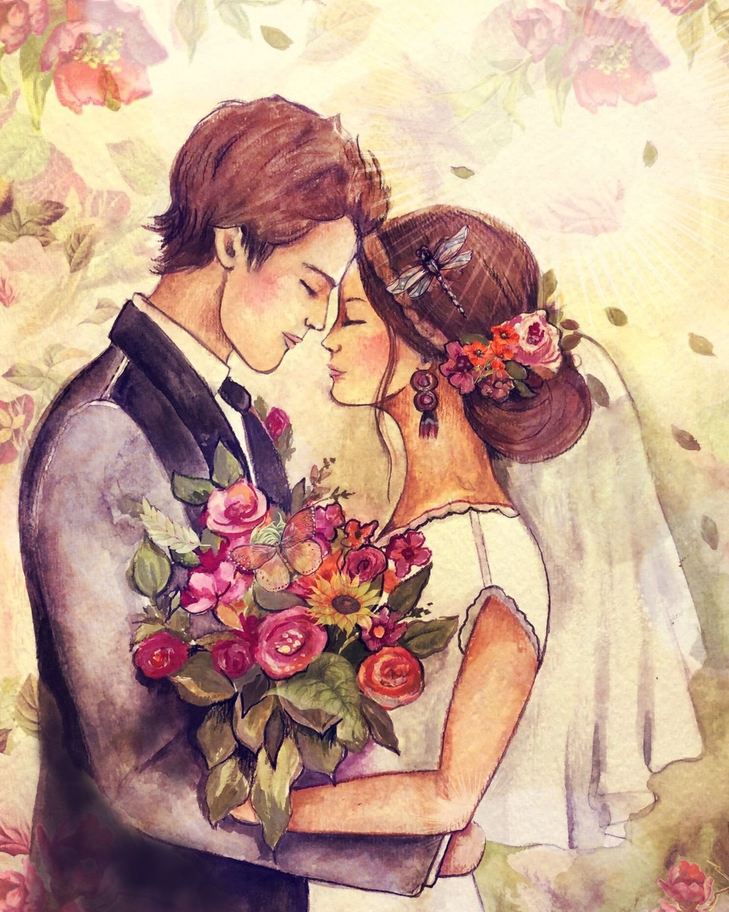 Влюбленные картинки нарисованные. Свадебные рисунки. Свадьба картинки нарисованные. Свадьба стильная иллюстрация. Нарисованная пара на свадьбе.