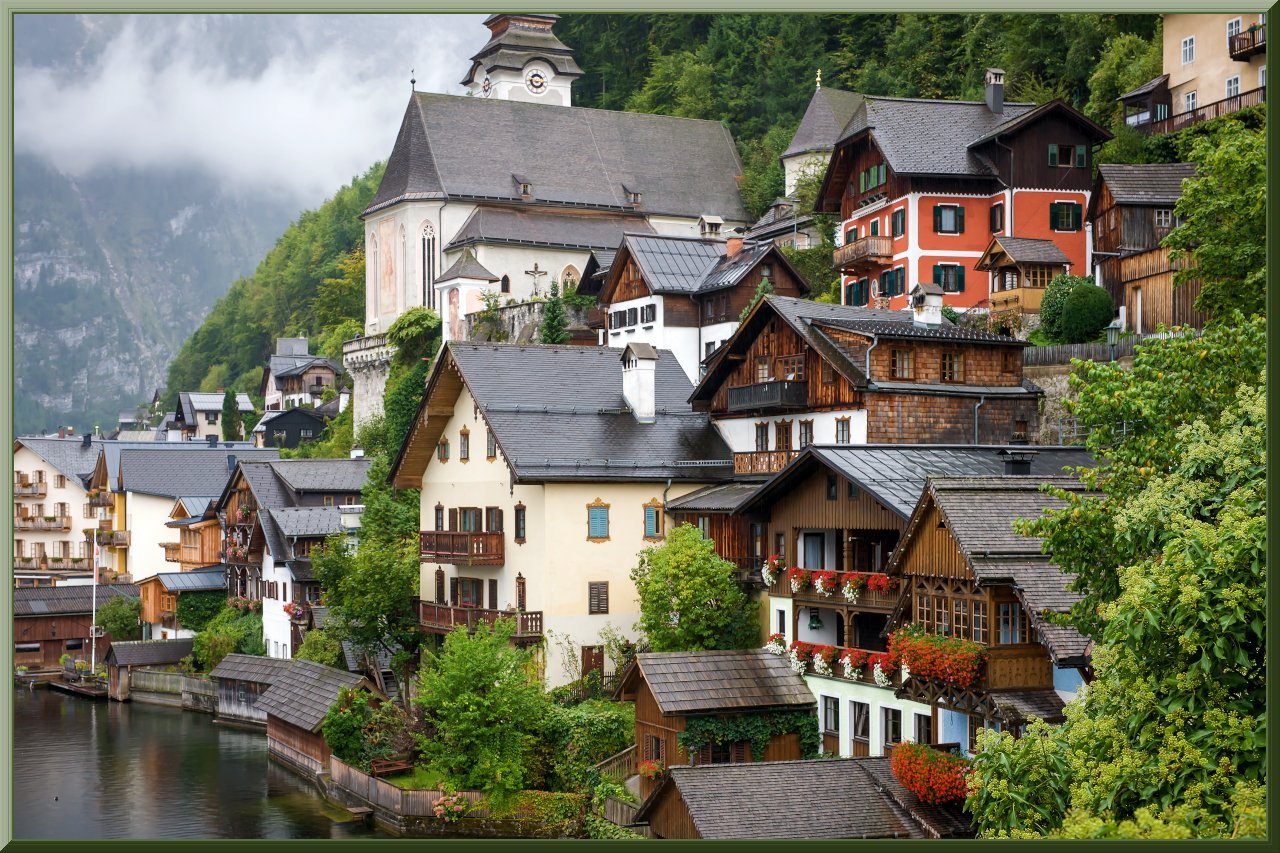 Гальштат австрия. Хальштатт (Гальштат), Австрия. Австрийская деревня Хальштатт. Гальштат Австрия архитектура.