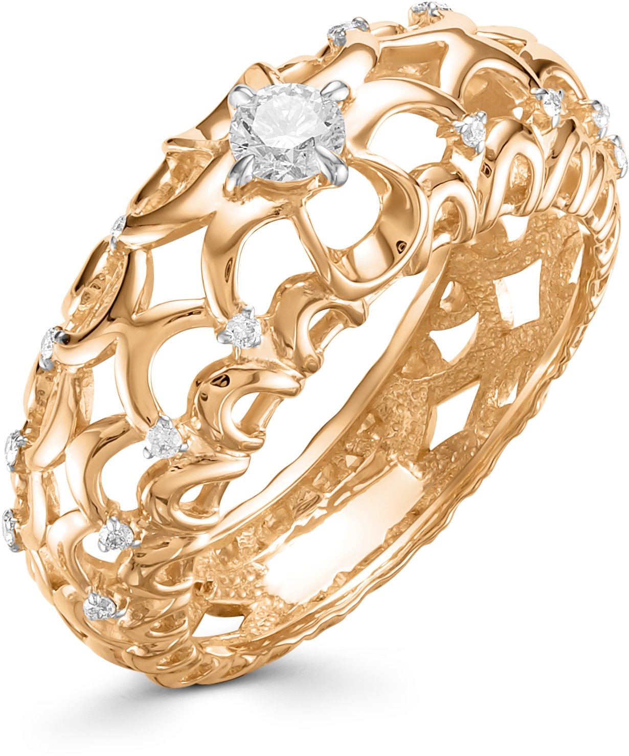 Золотые кольца без камней женские стильные