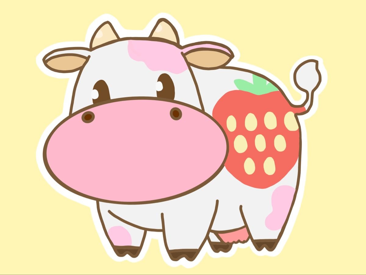 Розовые коровки. Строуберри Cow. Стравберри корова. Розовая корова. Няшная коровка.