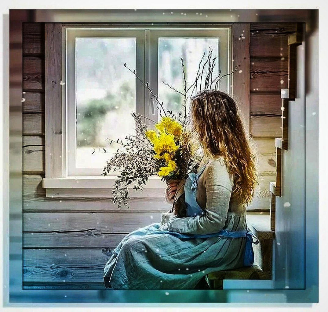 Песня дверь открылась тихонько. Девушка ждет весну. Весеннее окно.