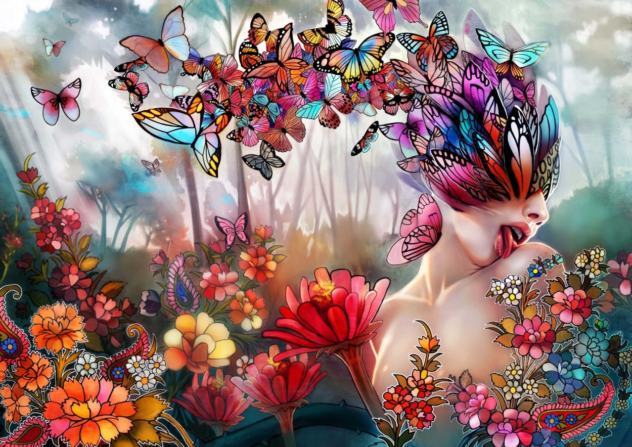 Бабочки яркие мир окрыляют