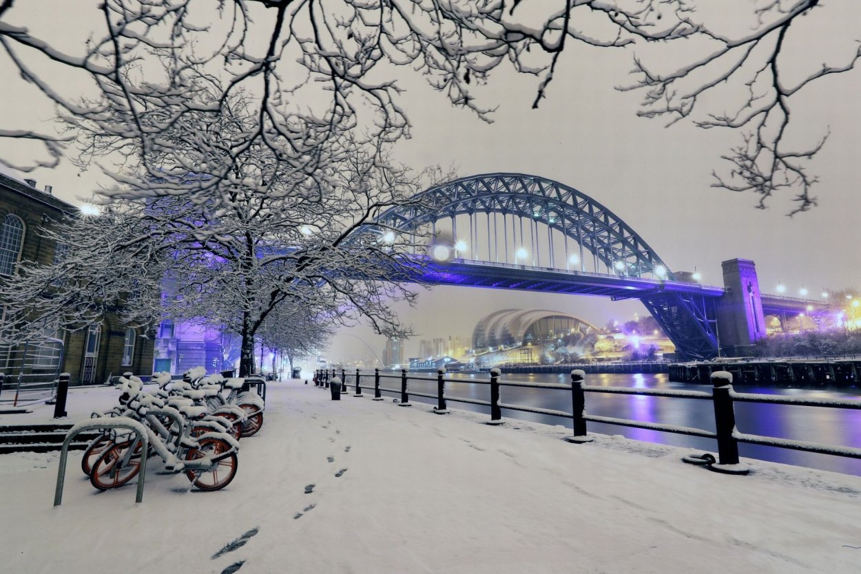 Красивые мосты зимой
