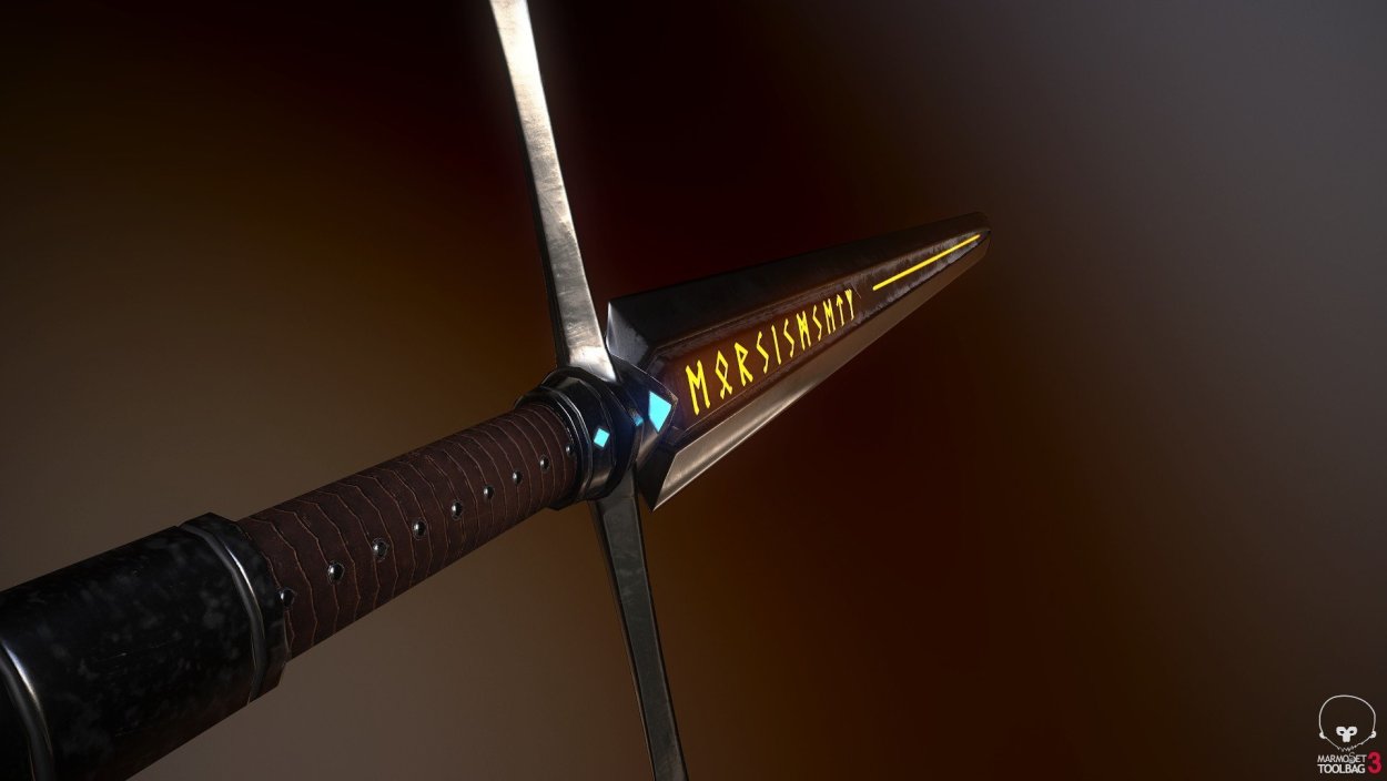 Стальной красивый меч