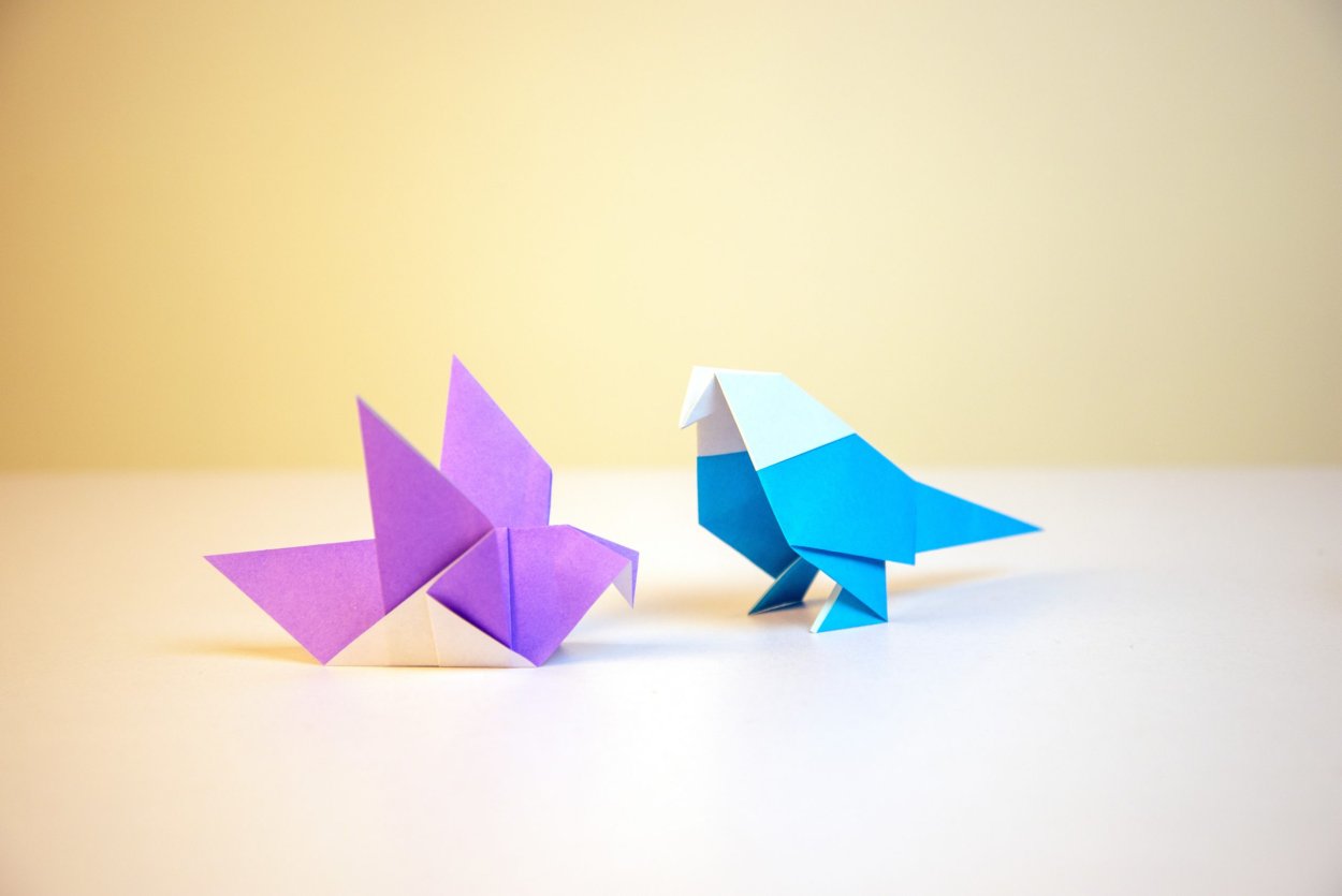 Милые оригами из бумаги