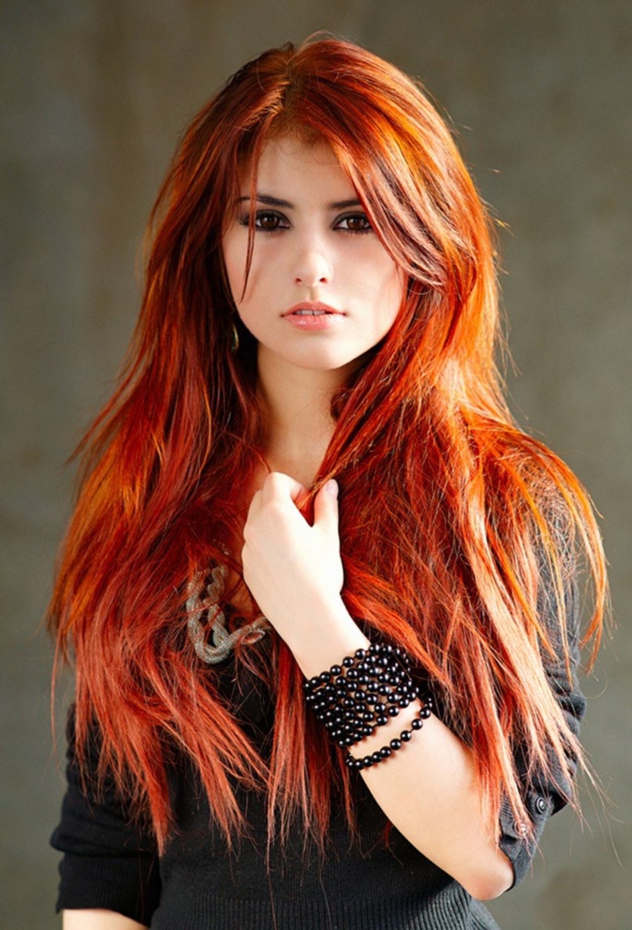 Ярко оранжевые волосы