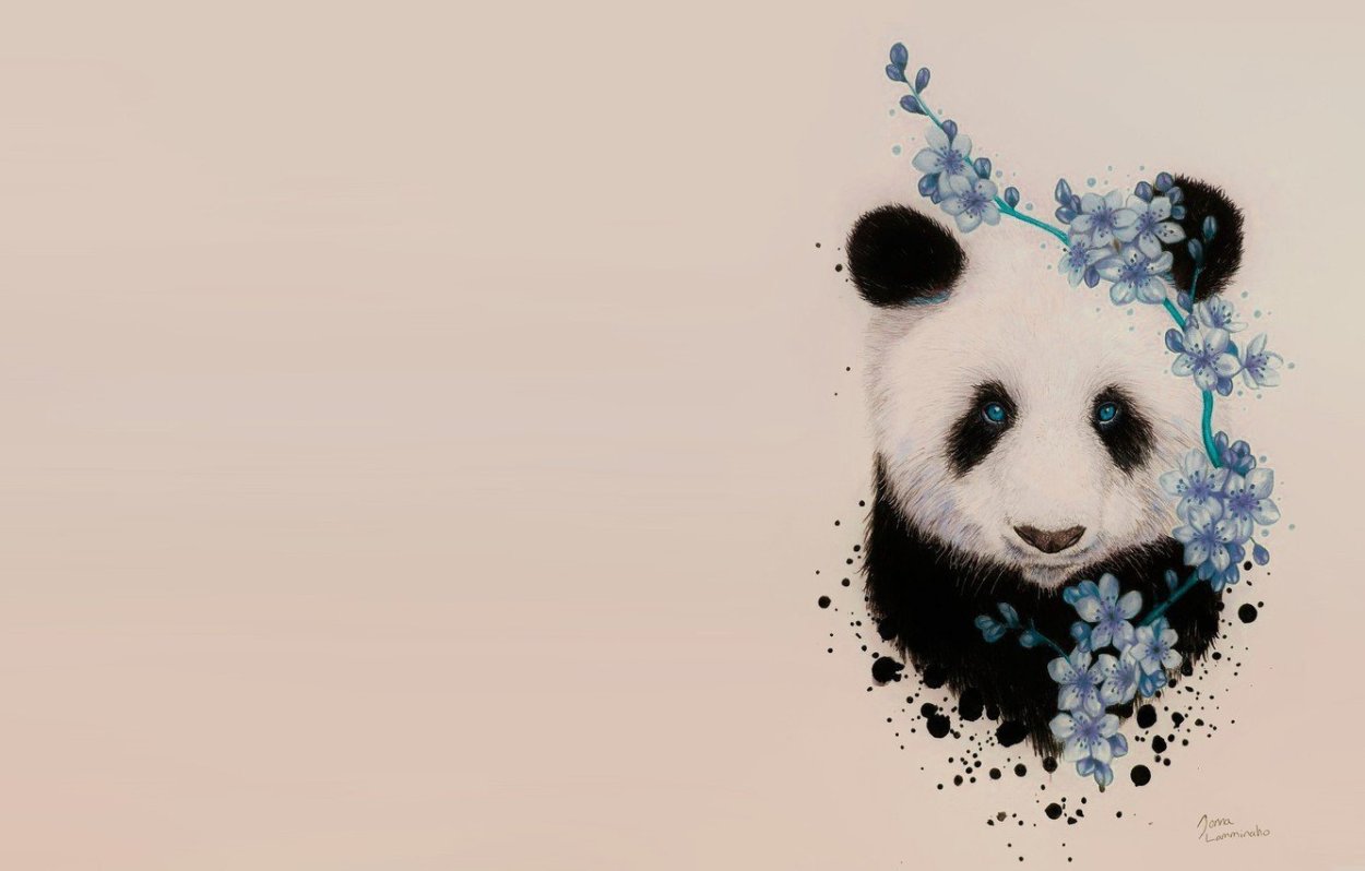 Панда обои милые