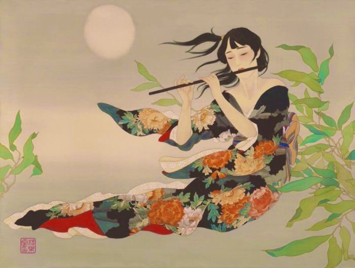 Дзен поэзия. Харуйо Морита гейши. Художница Haruyo Morita. Рюси Кавабата. Дзенская живопись Япония картины.