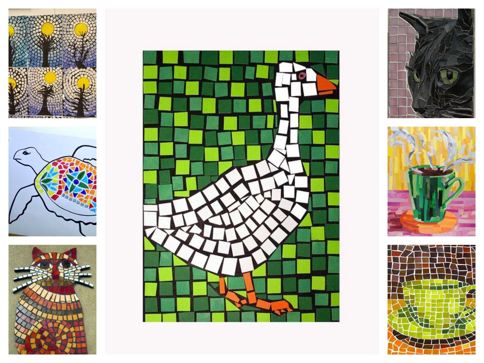 Мозаика простая. Художественная мозаика смальта Модерн. Бумажная мозаика для детей. Аппликация в виде мозаики. Рисование мозаикой для детей.