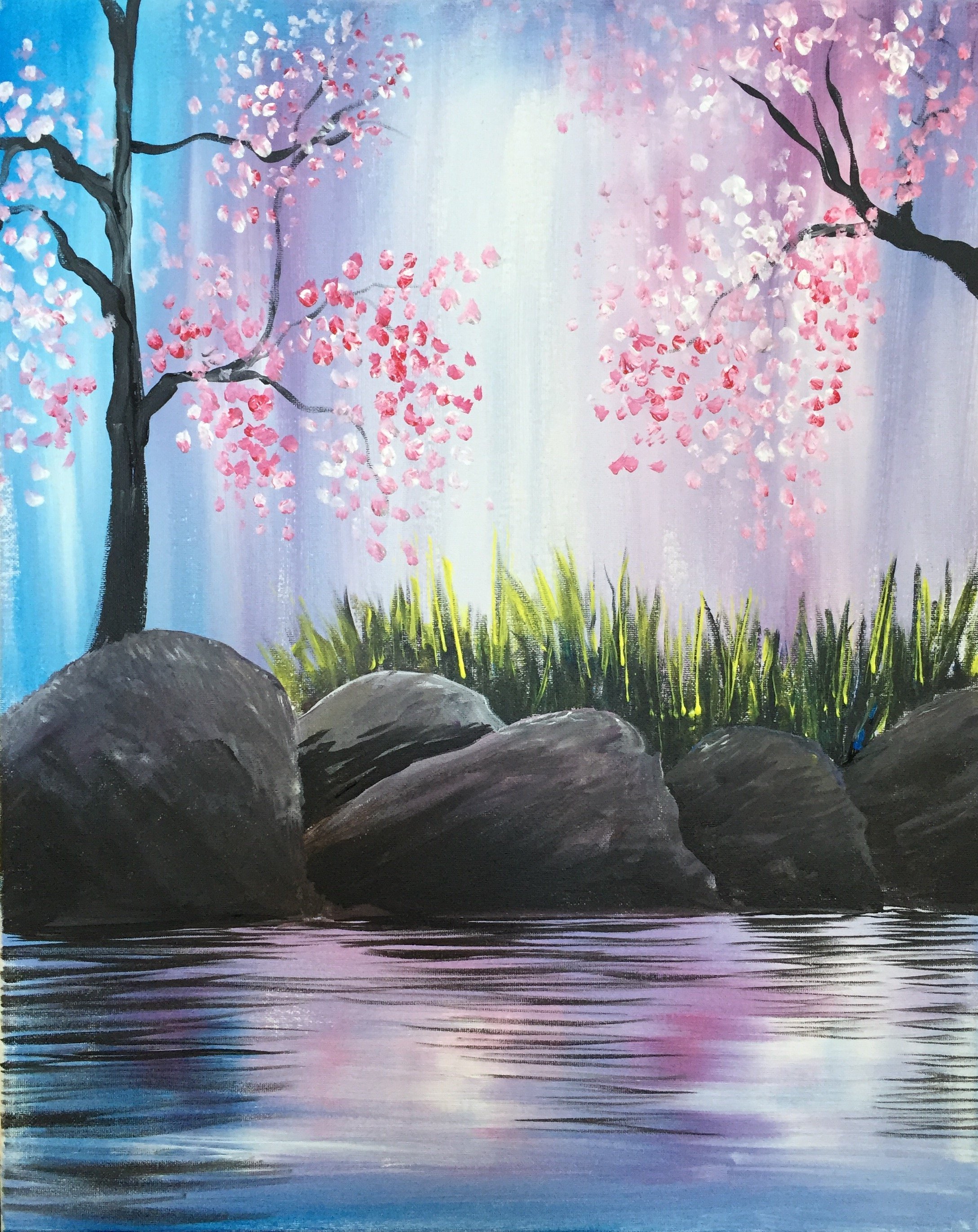 Рисовать красивую весну. Правополушарное рисование Сакура. Пейзаж рисунок. Красивые пейзажи для рисования. Нарисовать пейзаж.