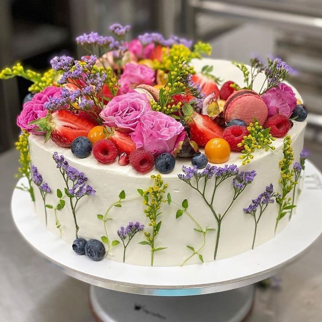 Торт цветочный
