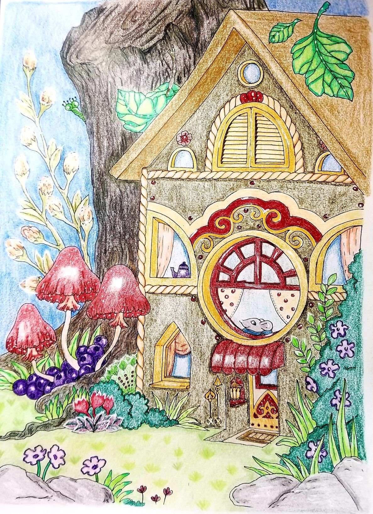 Нарисовать дом сказочного героя. Сказочный домик. Сказочный домик иллюстрация. Сказочные домики рисование. Домики цветными карандашами.