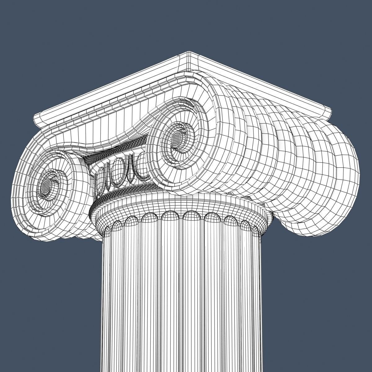 Three column. Колонна Ионического ордера. Колонна 3dm. Греческая ионическая колонна. 3д модель колонна Греческая протсо.
