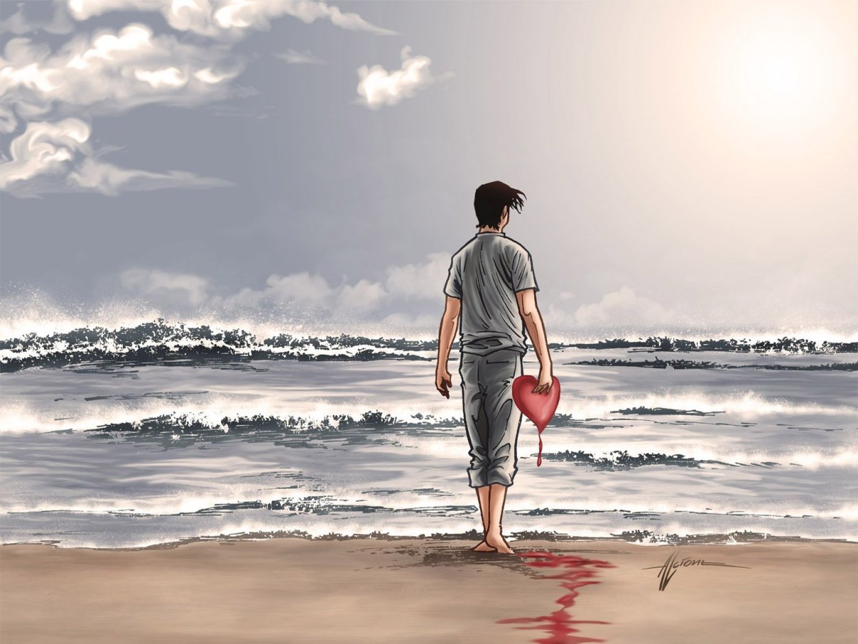 Самого грустного человека. Люди на море. Разбитие церуе мужчины. Человек с разбитым сердцем. Одинокий человек на берегу моря.