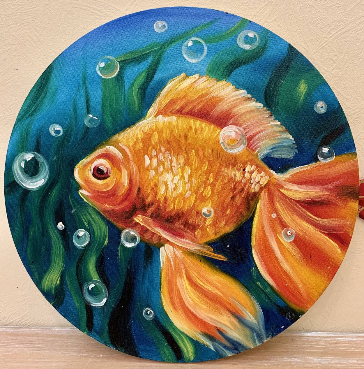 Рыбки рисунок красками