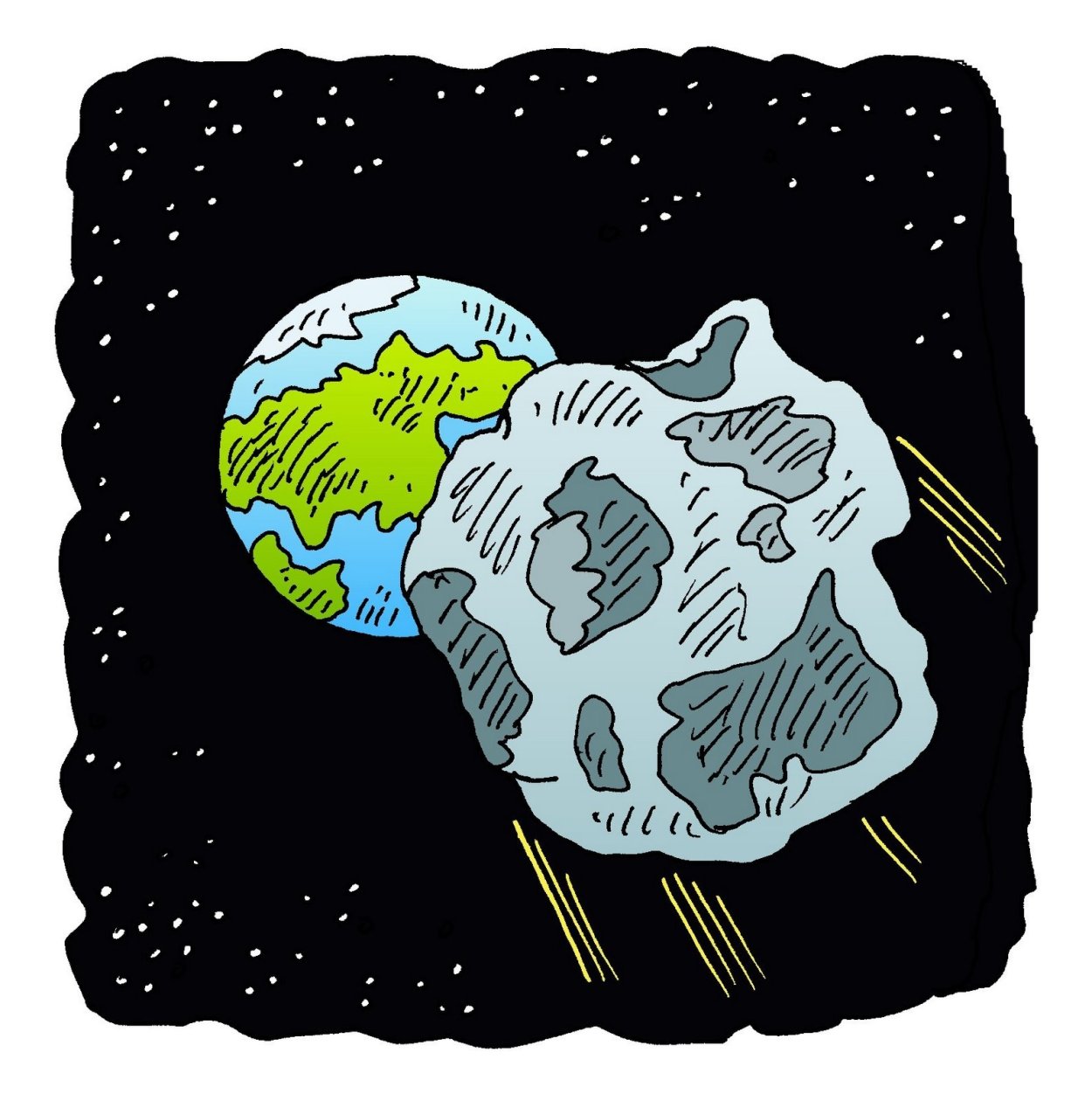 Астероид рисунок
