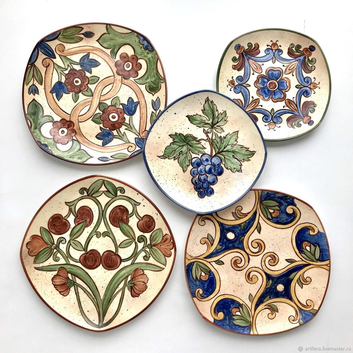 Collection plate. Талавера роспись. Талавера керамика. Декоративная тарелка. Расписная керамическая посуда.