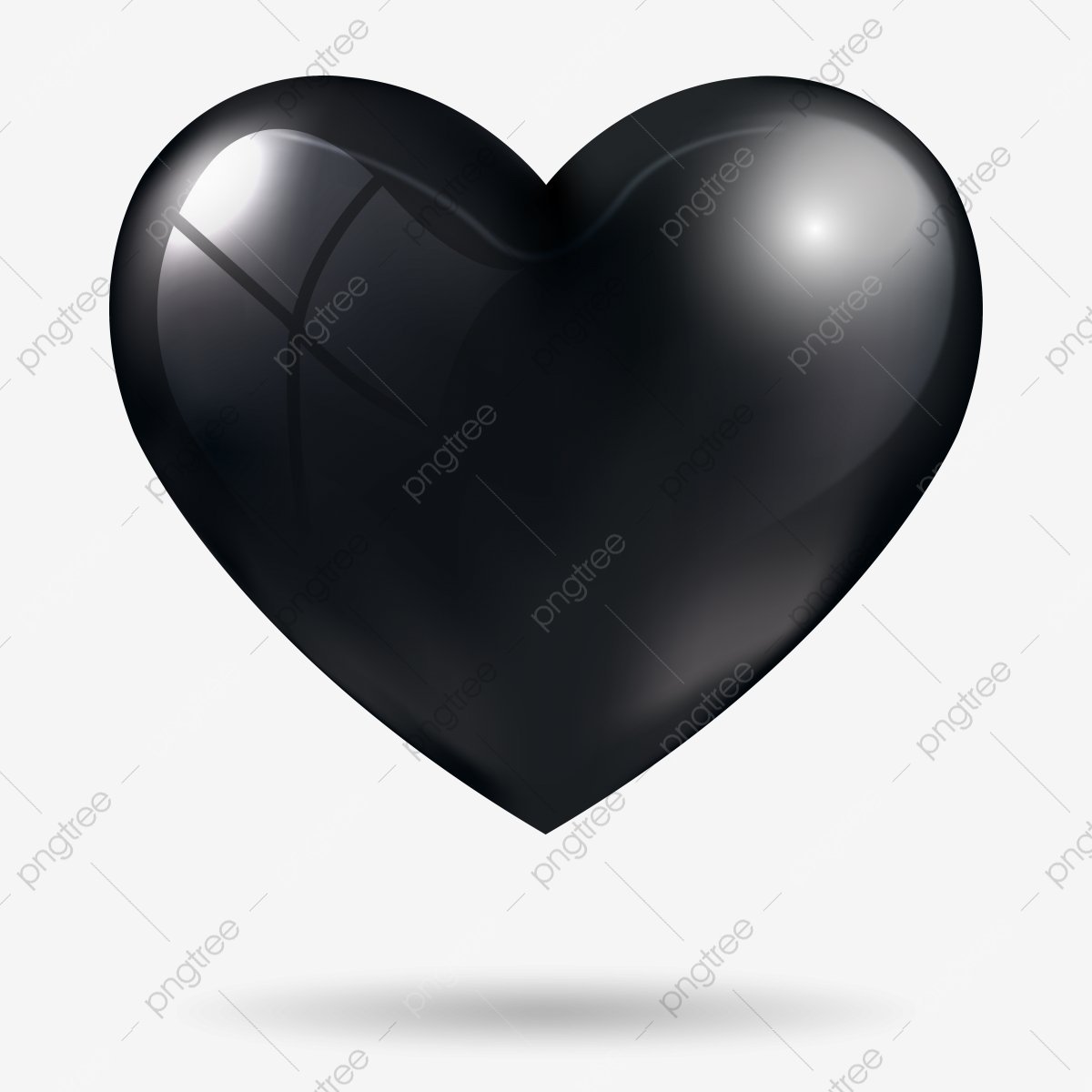 Красивые сердечка черная