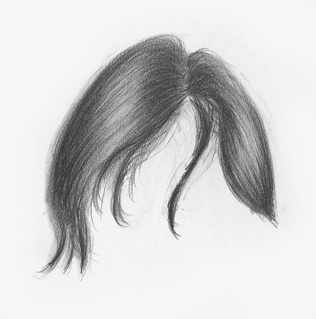 Волосы рисунок карандашом