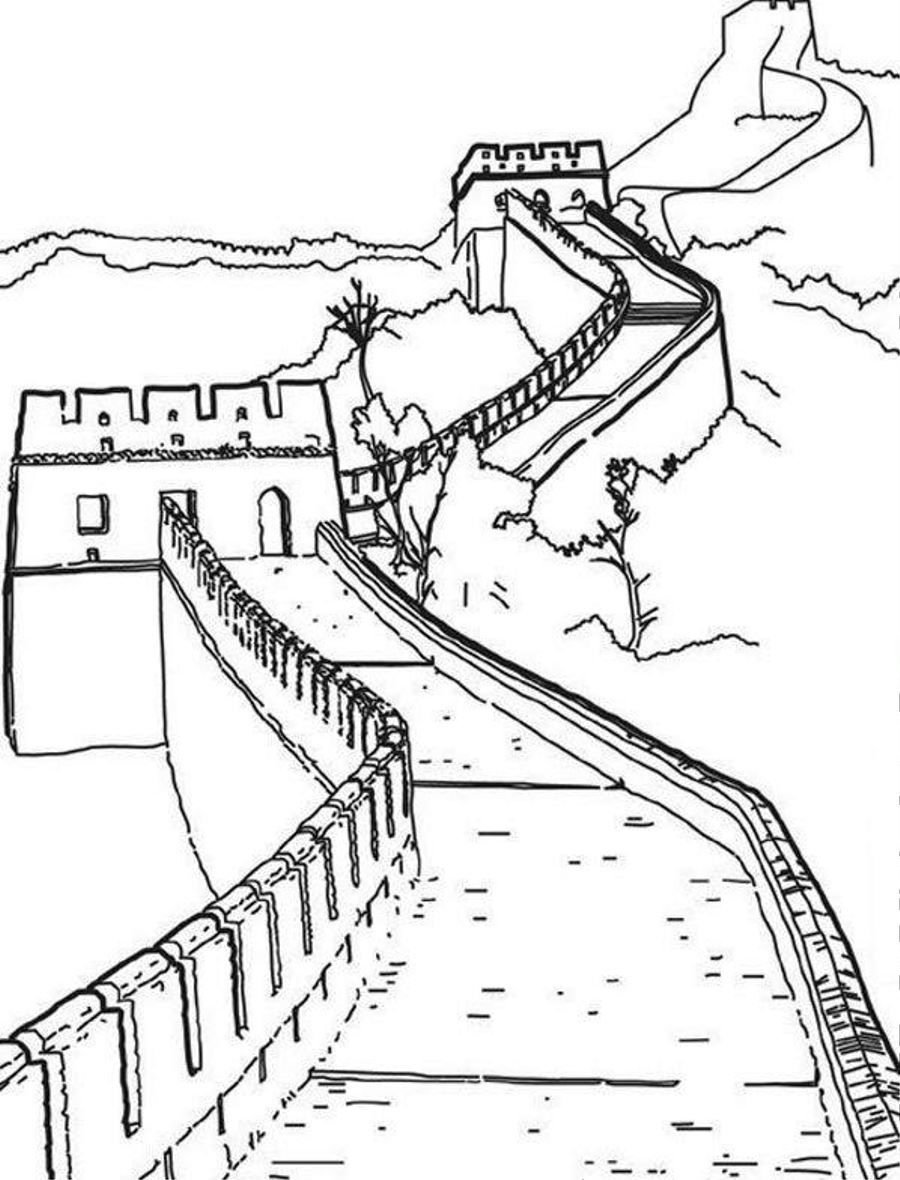 Китайская стена рисунок
