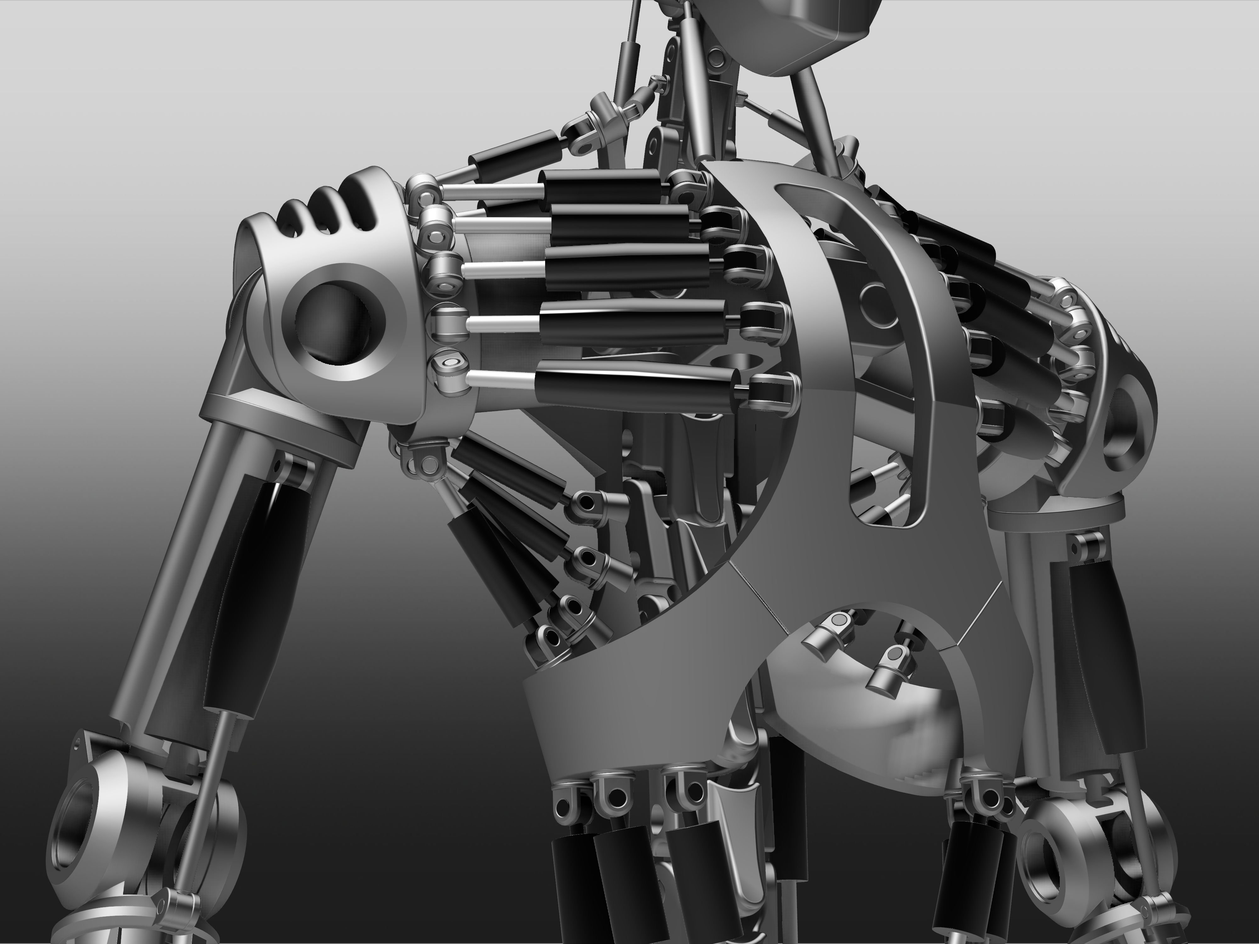 Механизмы робототехники. Грабкад 3d модель. Робот скелет экзоскелет. 3д модель робота Инвентор. Модели Инвентор аутодеск робот.