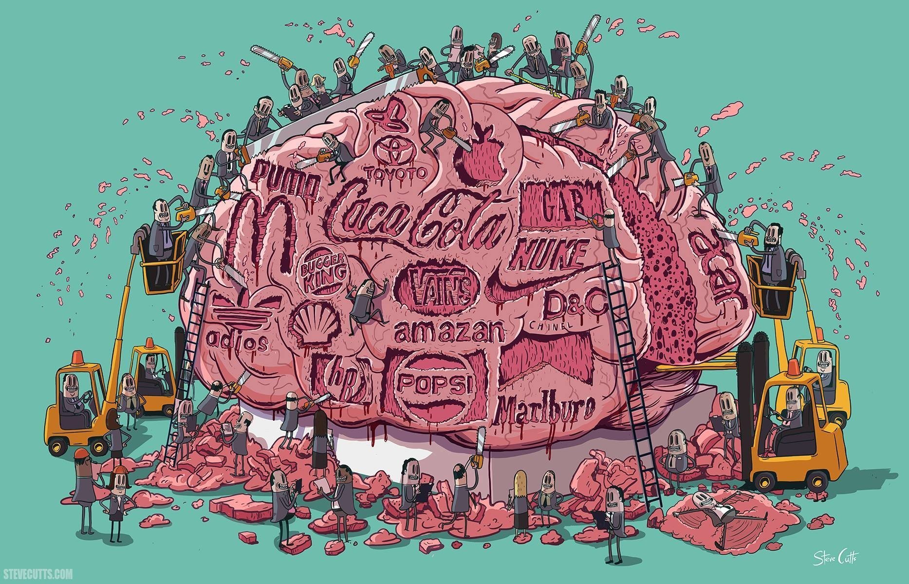 Потреблять контент. Иллюстрации Стива Каттса. Аргентинский художник Стив Каттс. Стив Каттс современное общество. Стив Каттс карикатуры.
