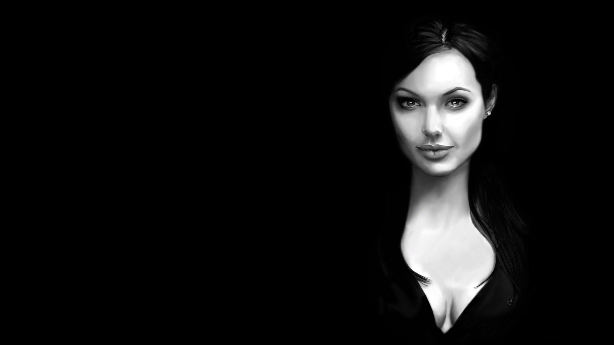 Темные обои девушек на телефон. Анджелина Джоли. Анджелина Джоли портрет. Анджелина Джоли злая.