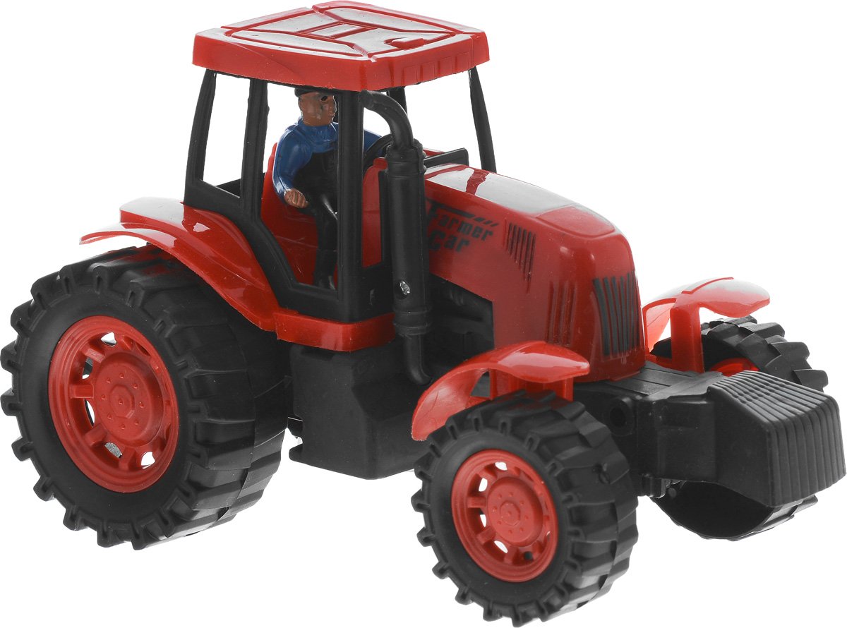 Игра красный трактор. Трактор Junfa Toys 798-a11 20 см. Трактор Shantou Gepai Farmer Truck (798-a11) 19 см. 44785 "Крепыш", трактор-экскаватор. Красный трактор Полесье.