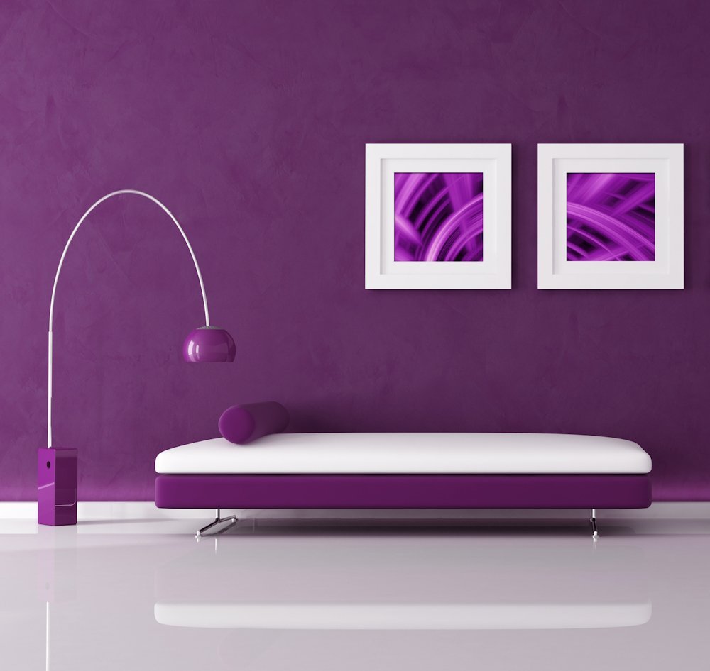 Фиолетовая краска для стен