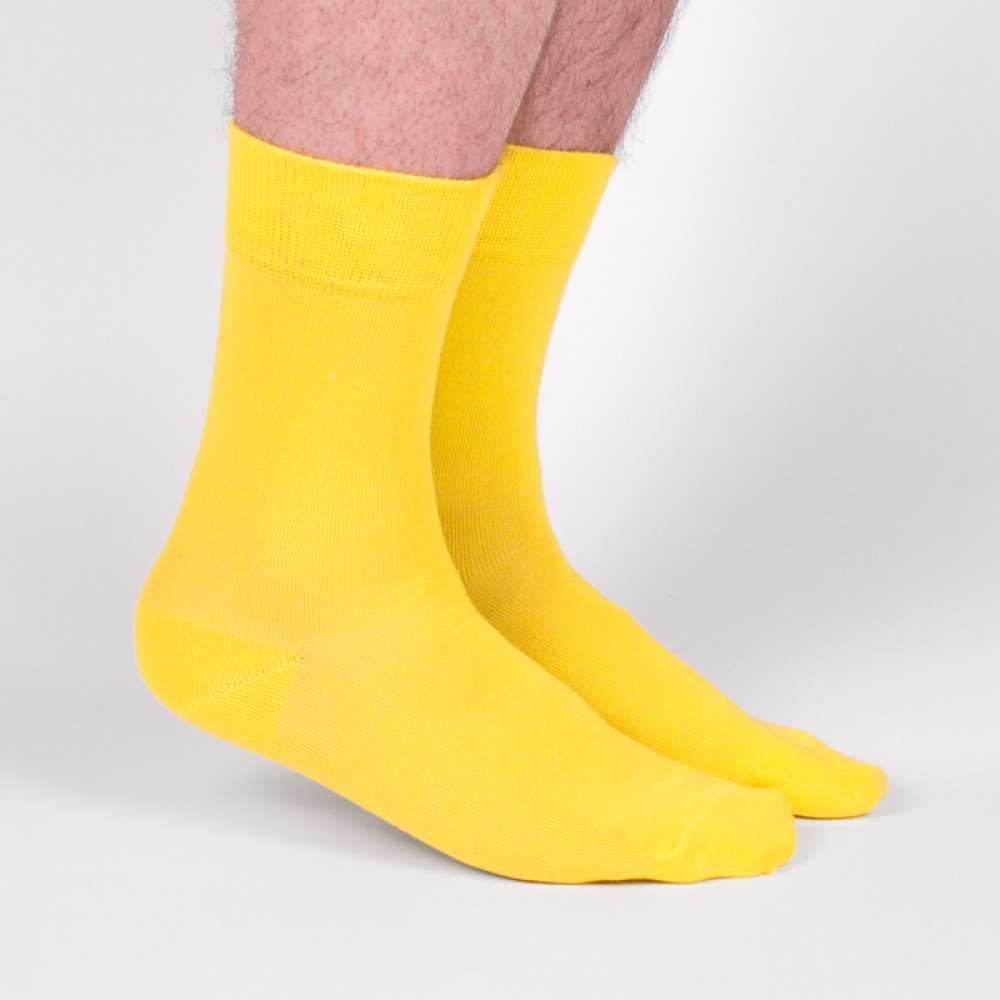Желтые носки мужские